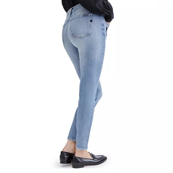 7 For All Mankind The Ankle Skinny Star Embroidered Blue Jeans in Trio size 26 - Picture 4 of 8